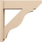 Ekena Millwork 8-in W x 30-in D x 30-in H Funston Slat Rough Cedar Woodgrain TimberThane Outlooker, Primed Tan OUTUR080X30X30FST24RCPR - alternate 5